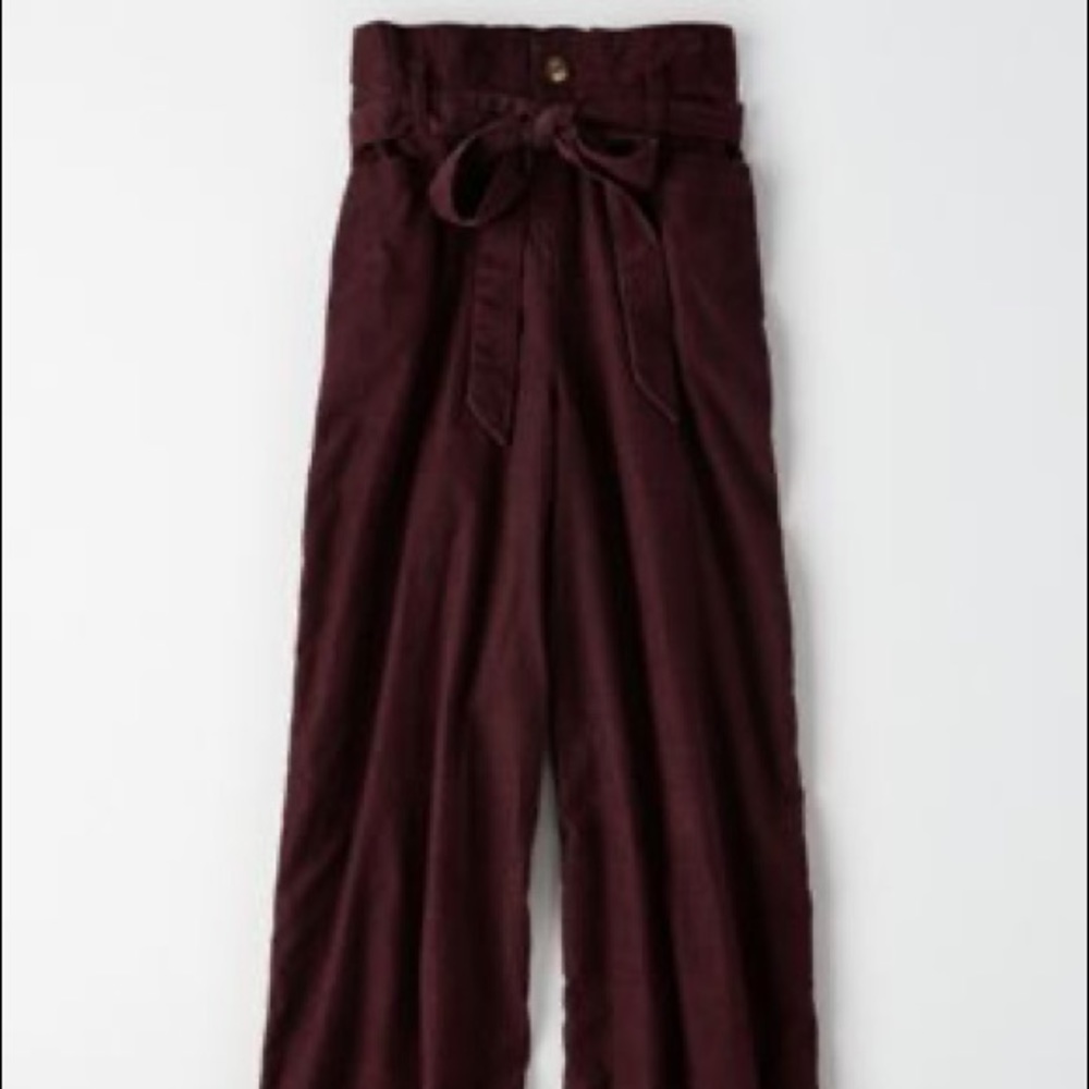 American Eagle Cord Paperbag Pants
